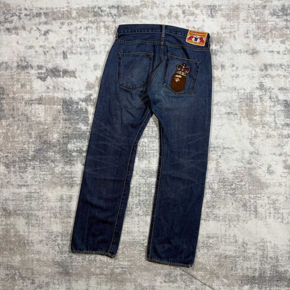 Authentic Bape 2000’s Crown Jeans 30